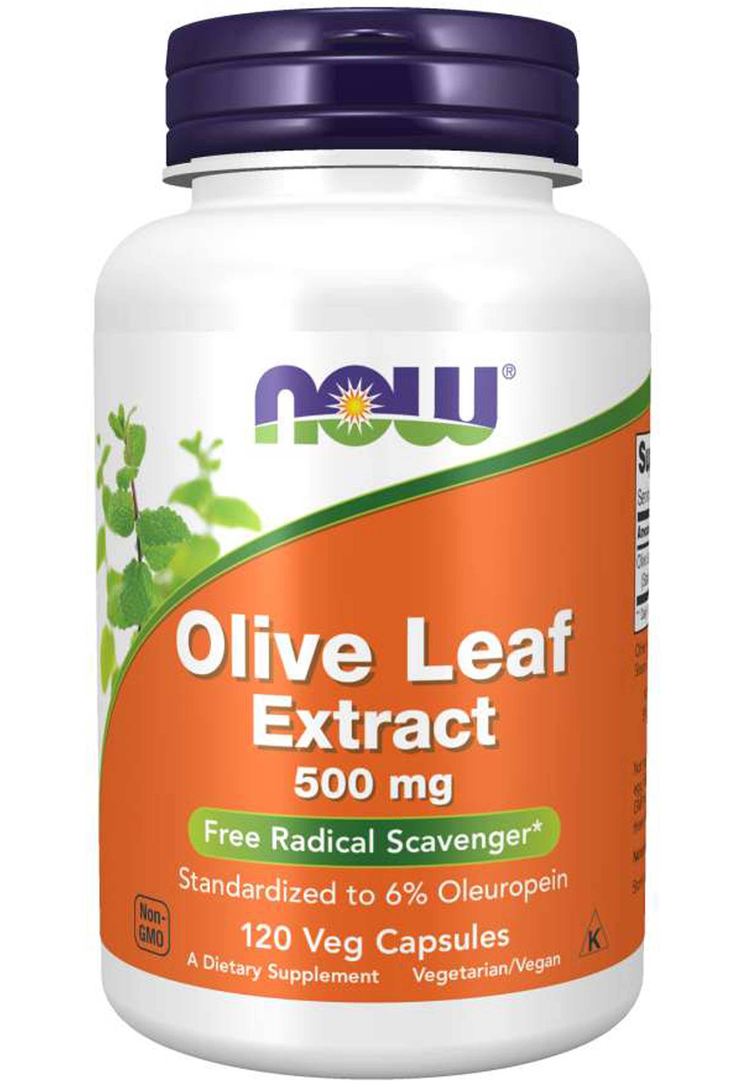 Now Foods Olive Leaf Extract - 500 mg, 120 VCaps