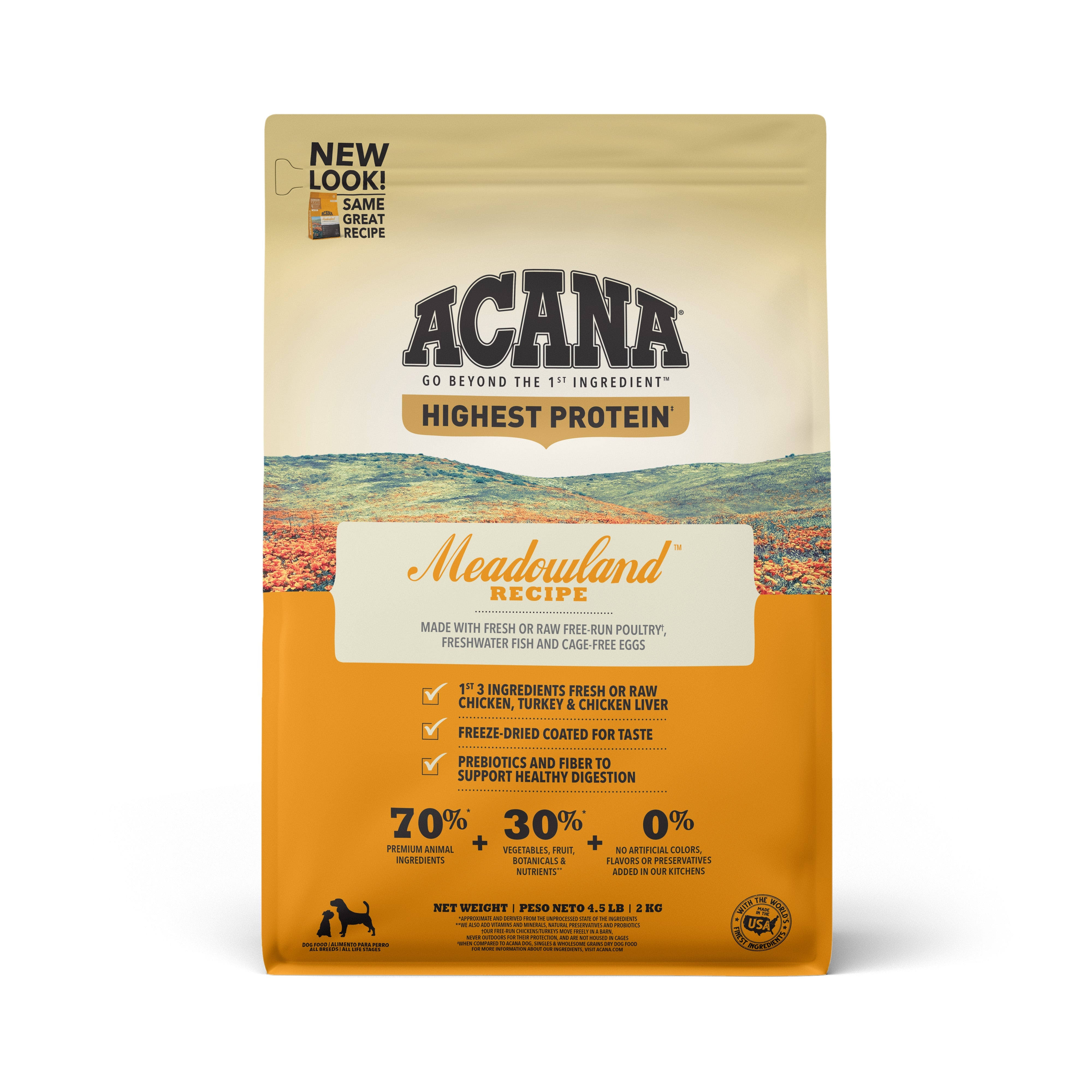 Acana Meadowland Dry Dog Food - 2kg