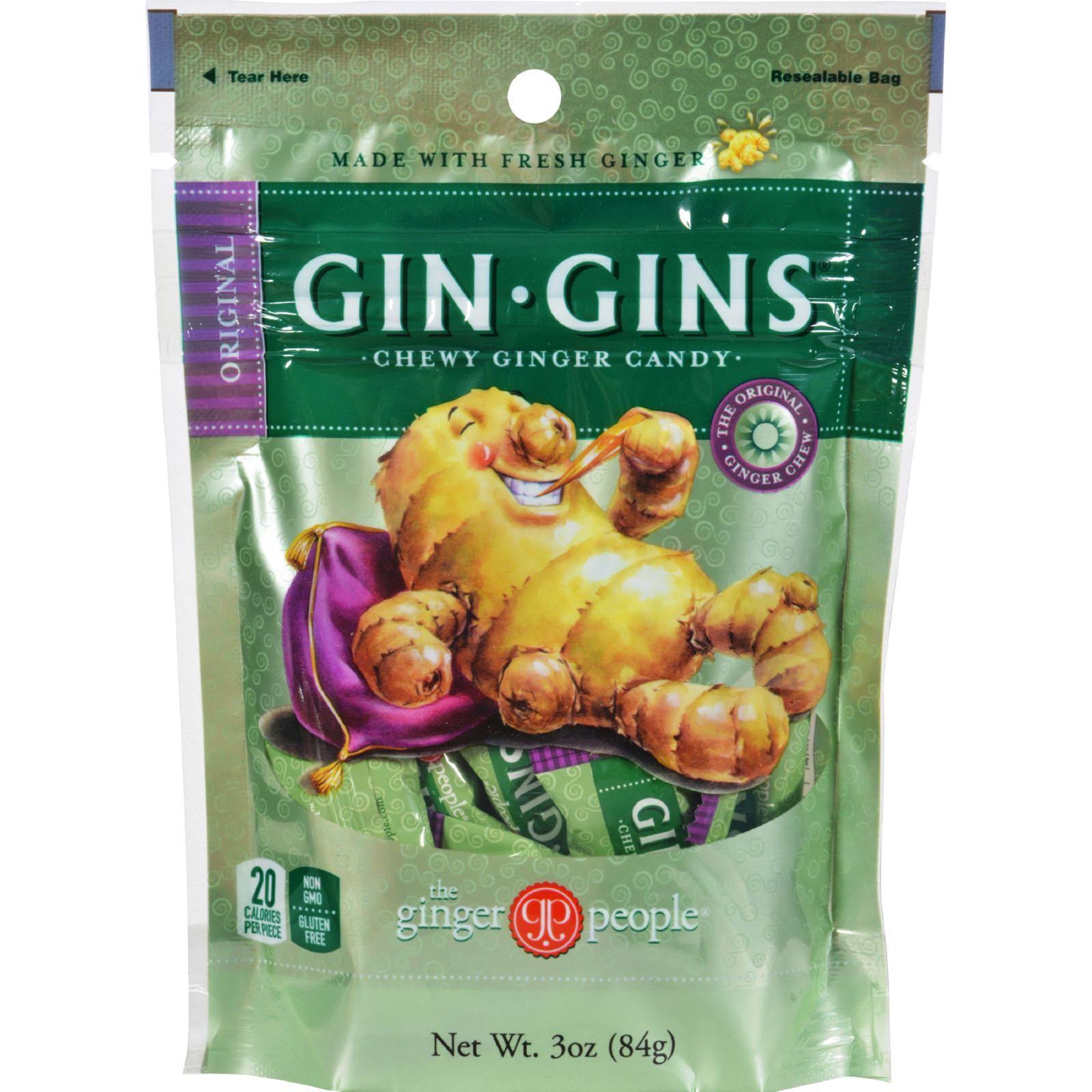 Gin Gins Chewy Ginger Candy - Original, 3.0oz