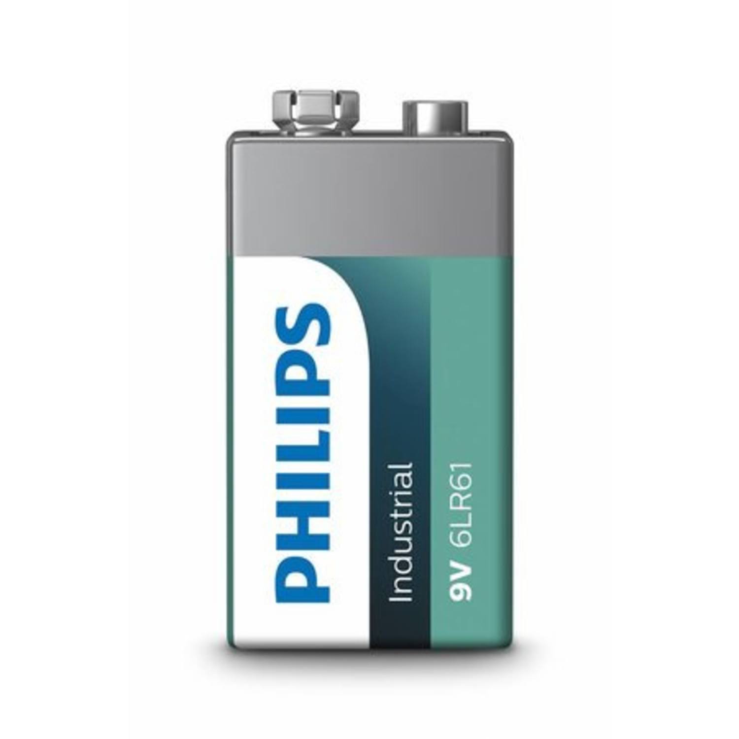 Philips Industrial Alkaline PP3 9V Batteries - Box of 10