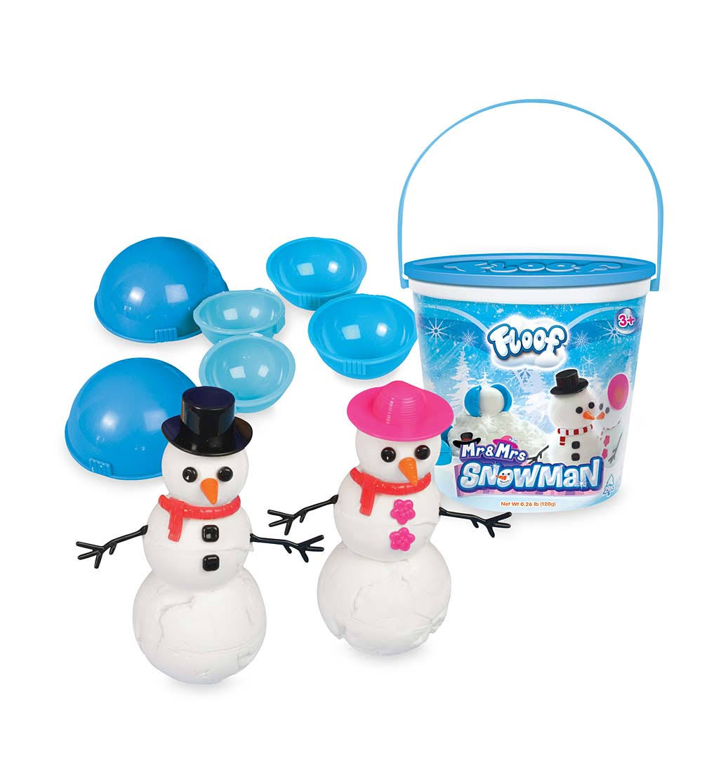 Floof Modeling Clay Reuseable Indoor Snow - Mr. & Mrs Snowman