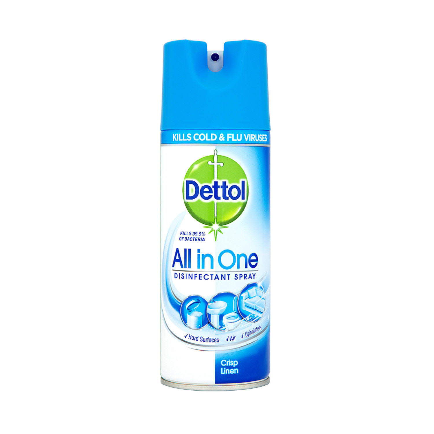 Dettol All in One Crisp Linen Disinfectant Spray - 400 ml