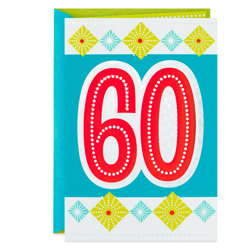 Hallmark Birthday Card, Celebrating You 60th Birthday Card