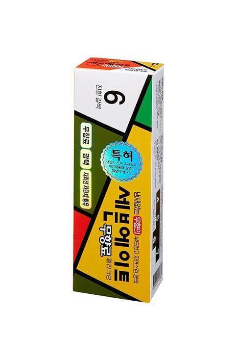 Seven Eight Hair Dye No Ammonia No Odor Color 6 Dark Brown Creamy Type Made in Korea (Pack of 3)