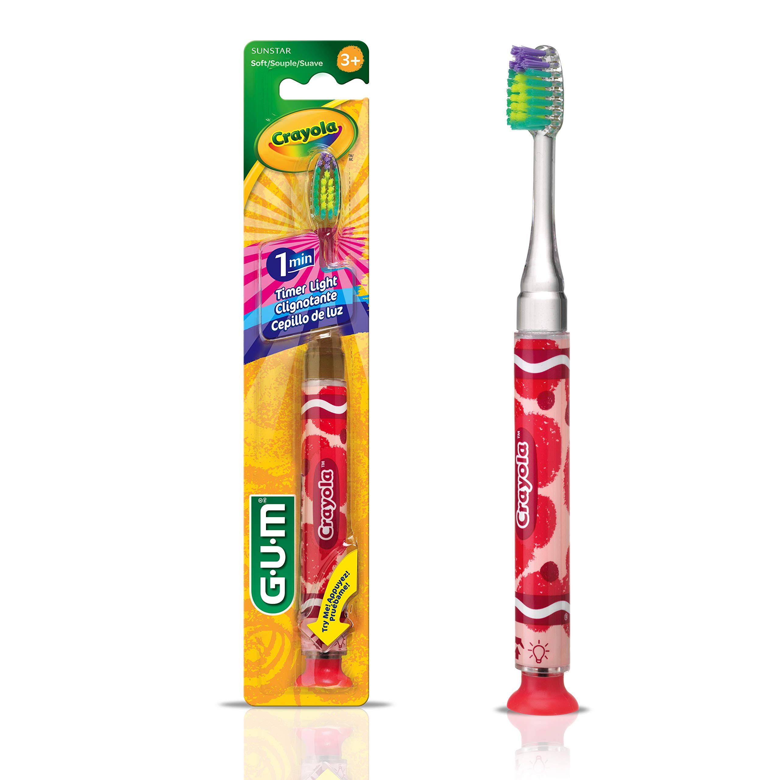 Gum Crayola Flashing Light Toothbrush - Soft