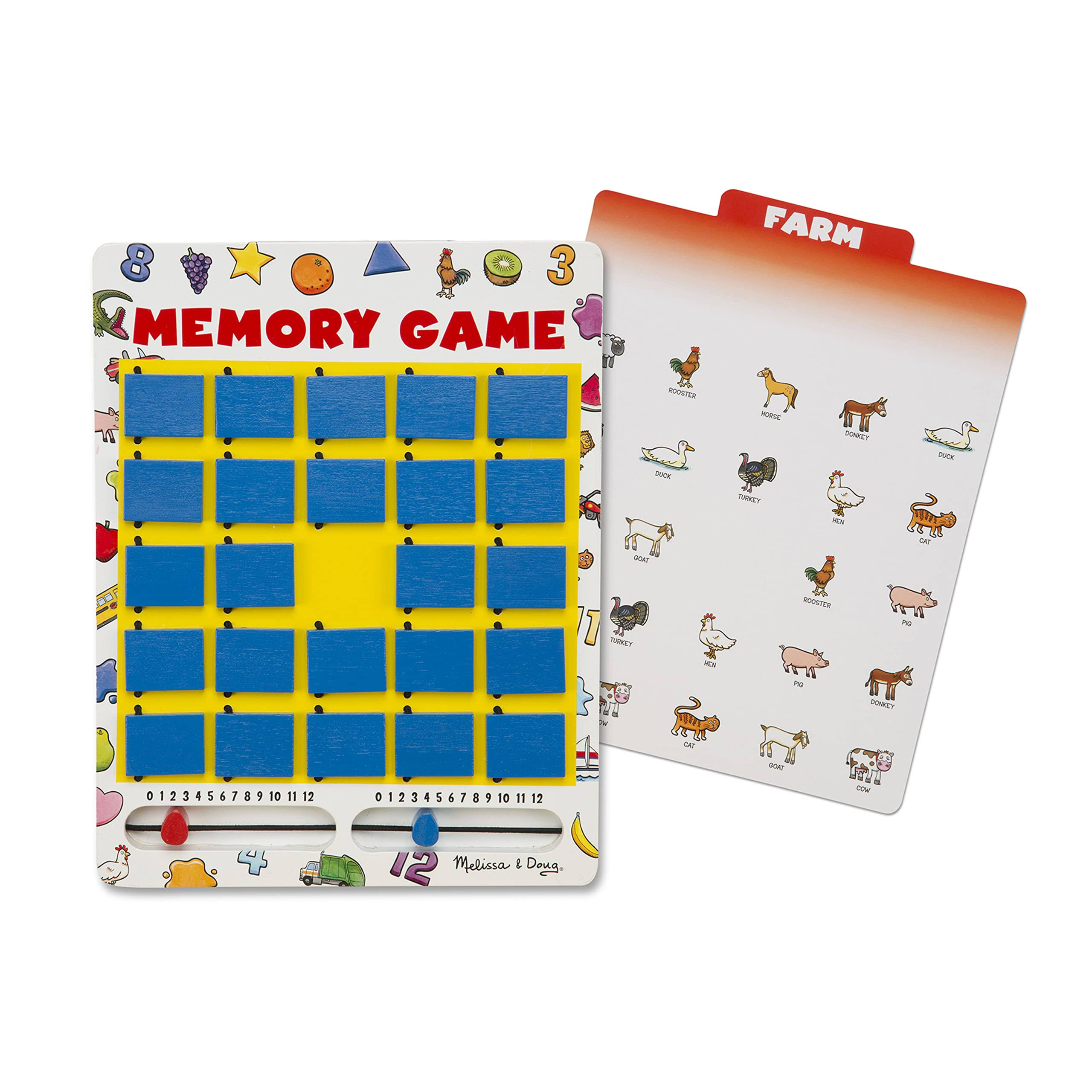 Flip to Win Wooden Memory Game