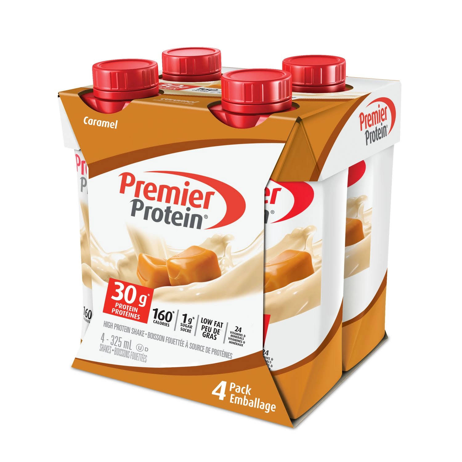 Premier Protein Caramel High Protein Shake - 4 Pack 4x325 ml