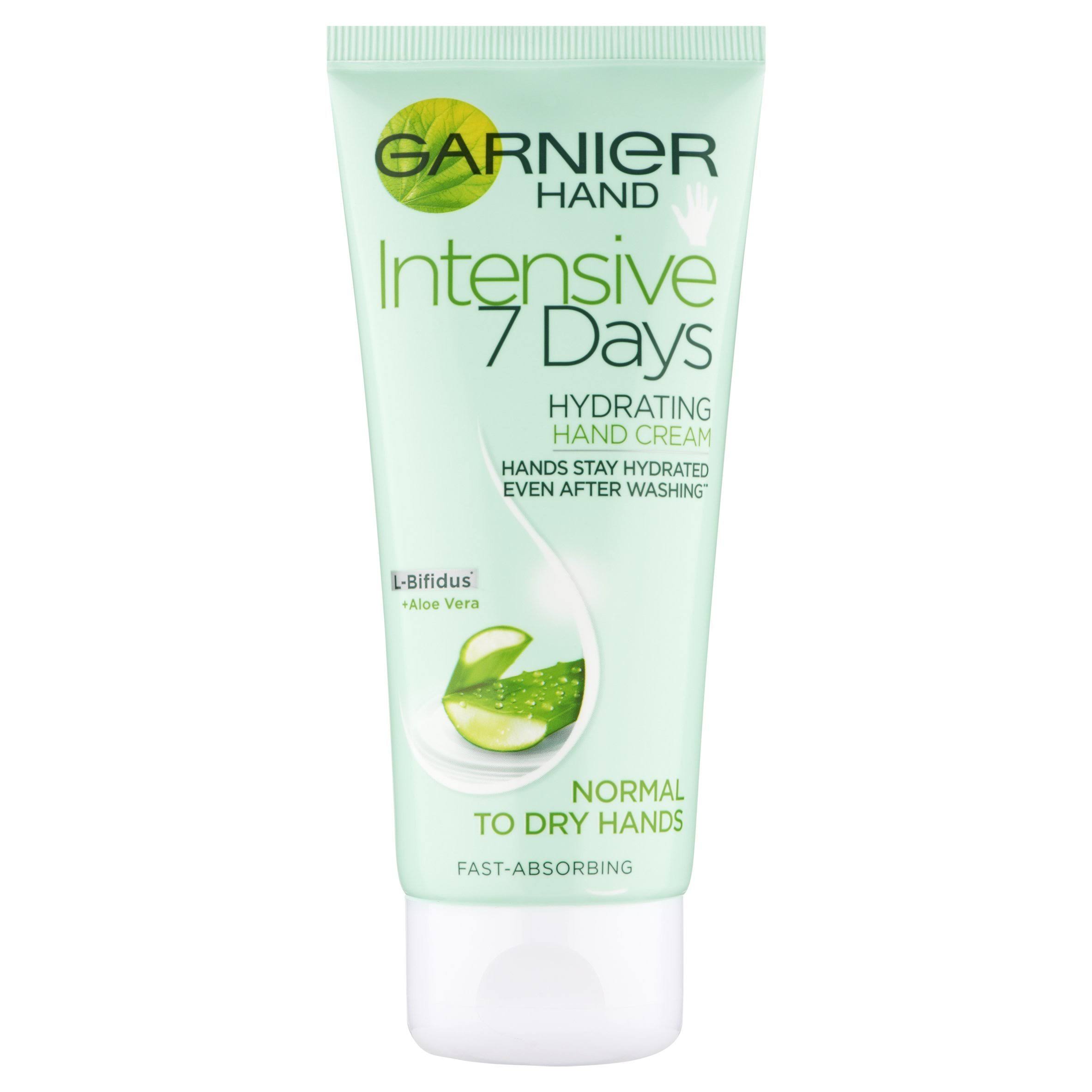 Garnier Intensive 7 Days Aloe Vera Hand Cream - for Normal Sensitive Skin, 100ml