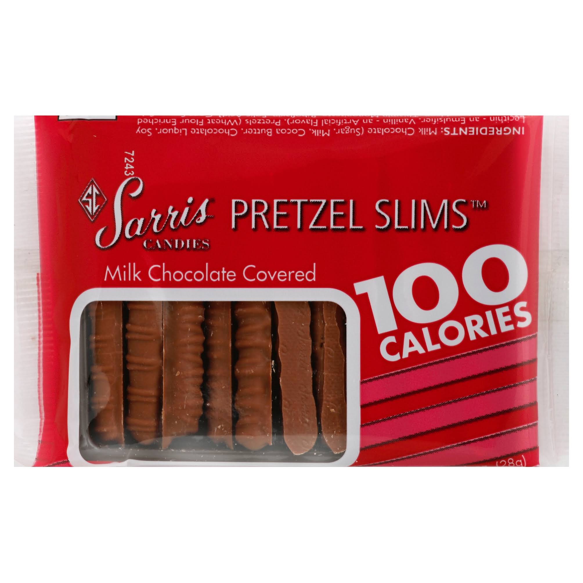 Sarris Candies Pretzel Slims, Milk Chocolate Covered - 1 oz