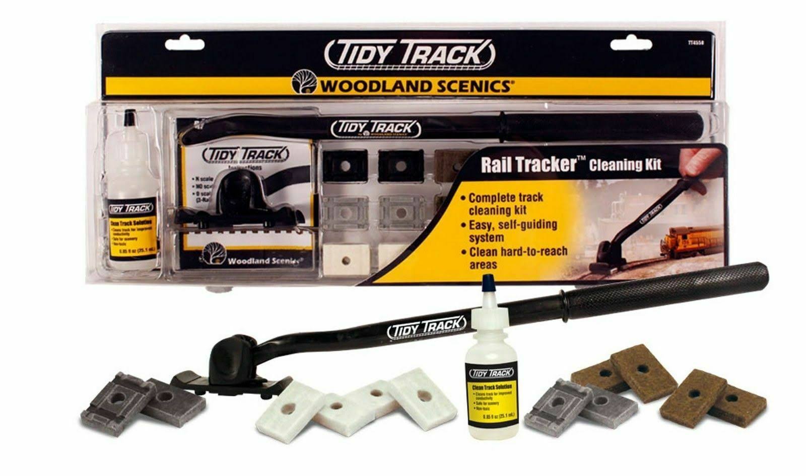 Woodland Scenics TT4550 Tidy Track Rail Tracker Cleaning Kit