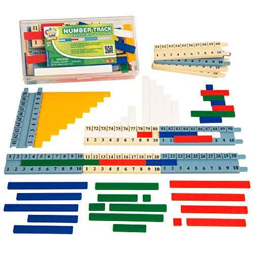 Kids First Math: Number Track Math Kit w/ Lesson Guide | Develop Skill