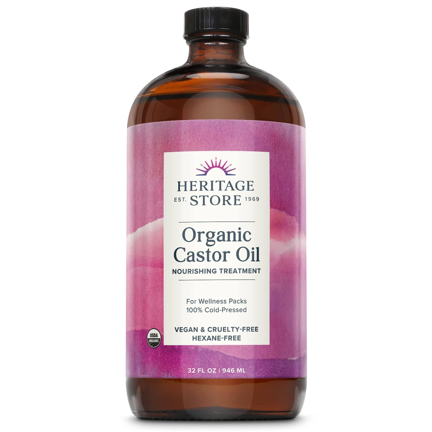 Heritage Products Organic Castor Oil - 32oz