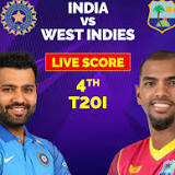 India vs West Indies 4th T20 Live Score: Pant, Hooda look to rebuild after successive dismissals of Rohit, Suryakumar