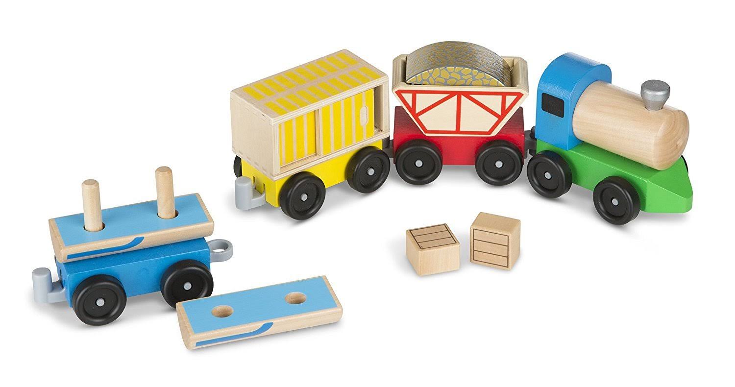 Melissa & Doug 10705 Cargo Train Classic Wooden Toy