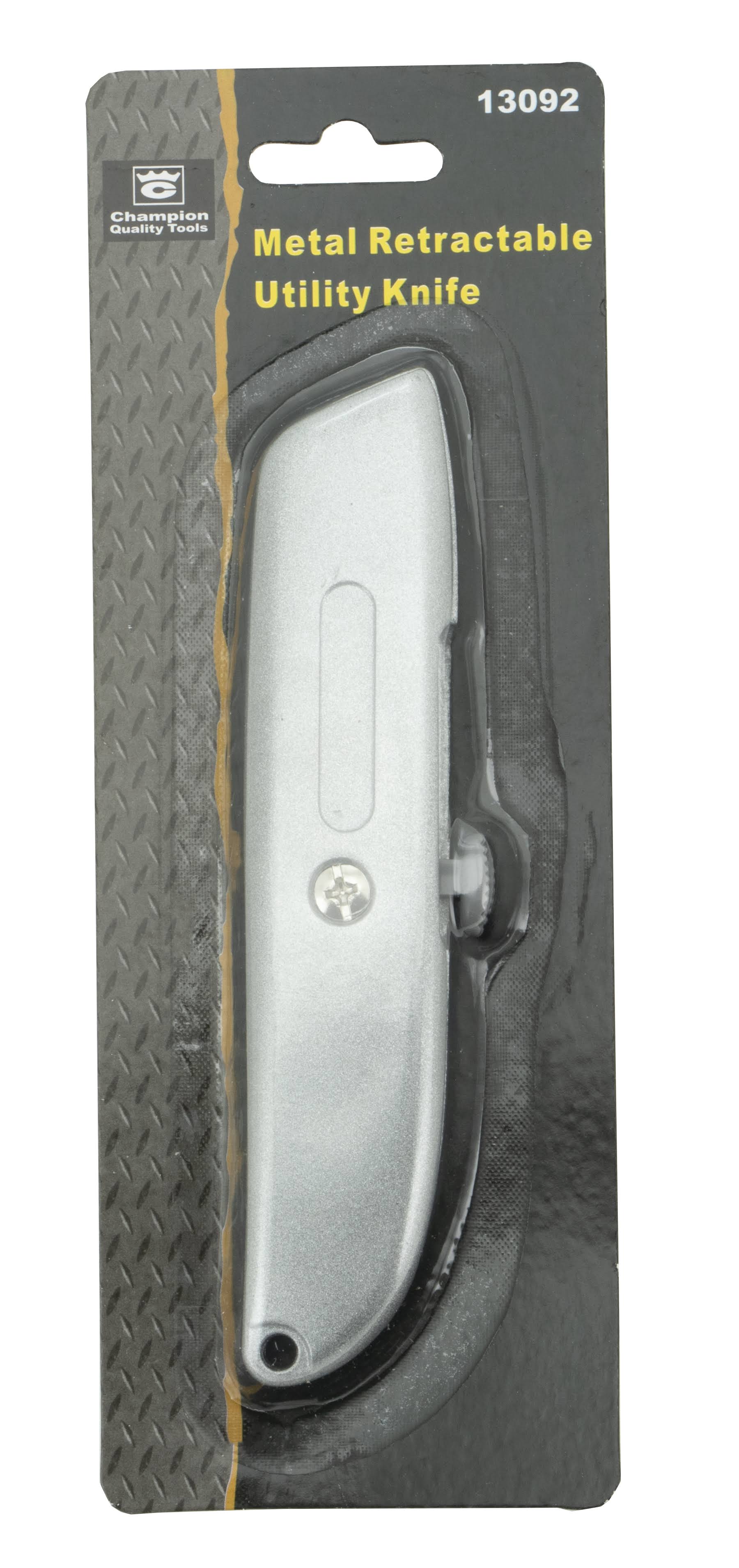Utility Knife, Metal Body, Retractable