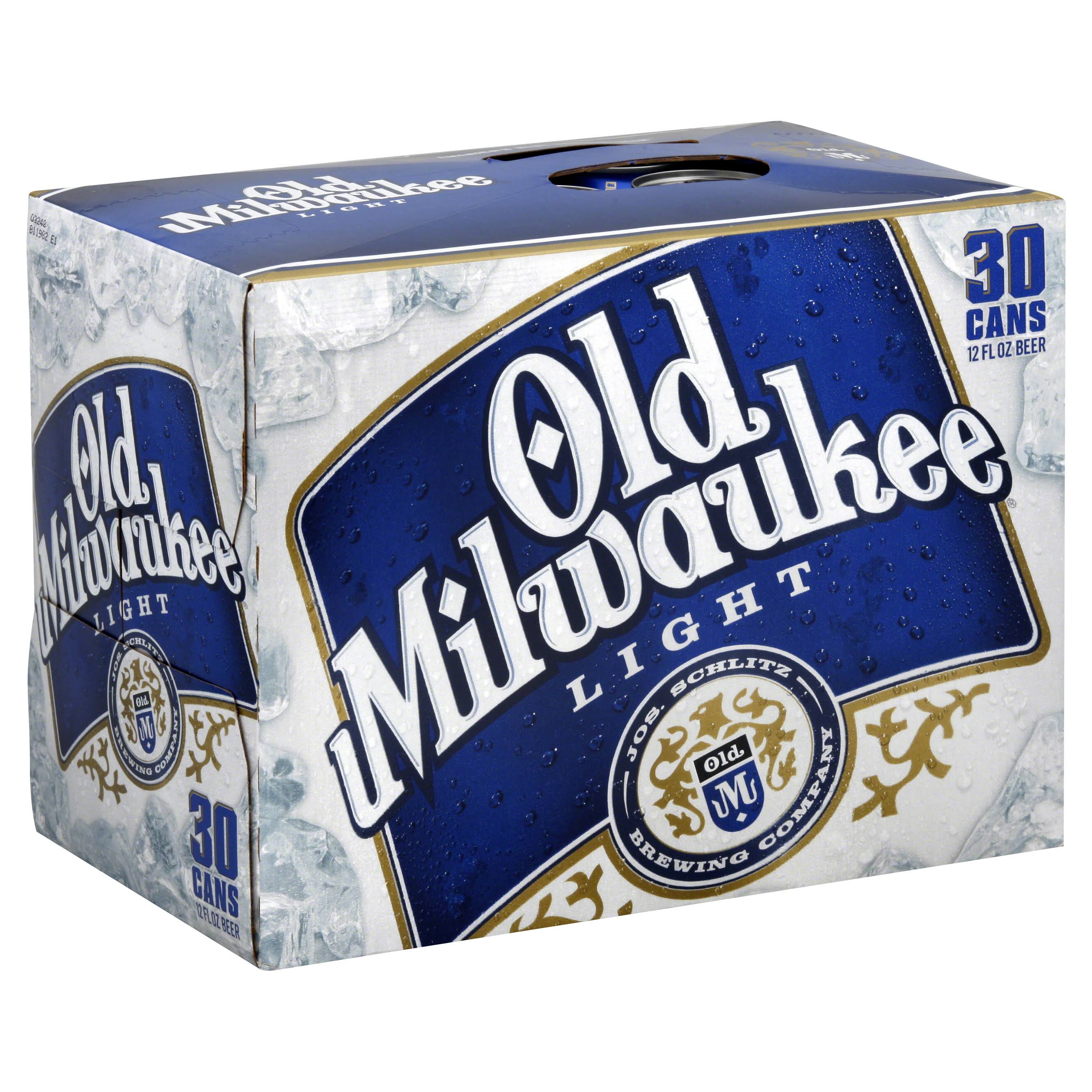 Old Milwaukee Light Beer - 12oz, 30 Cans