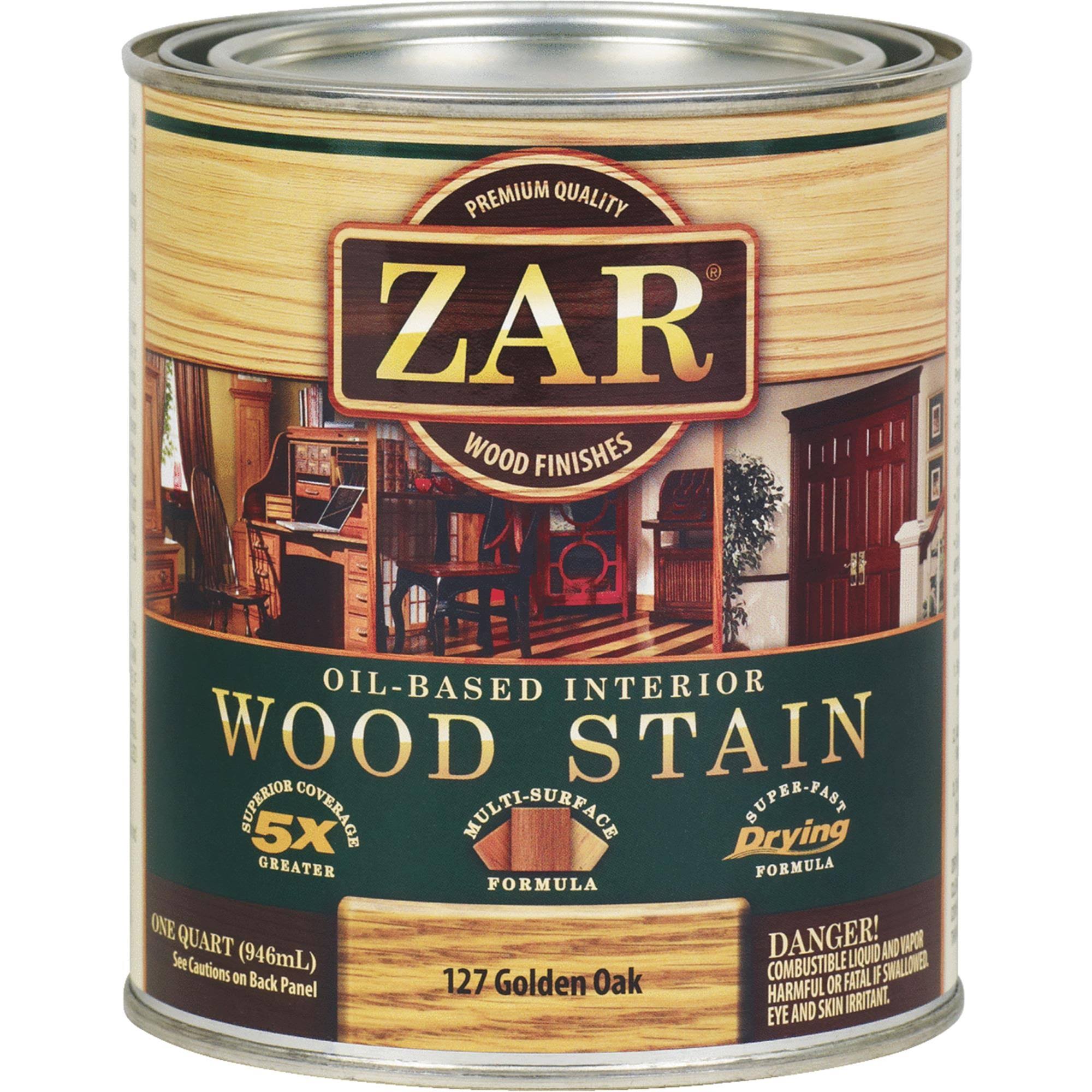 Zar Interior Oil Based Wood Stain - Golden Oak, 1 Quart