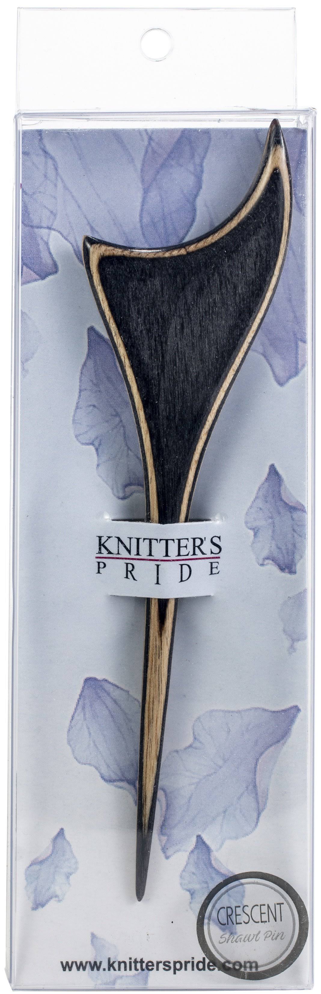 Knitter's Pride Flora Shawl Stick Crescent Black & Brown