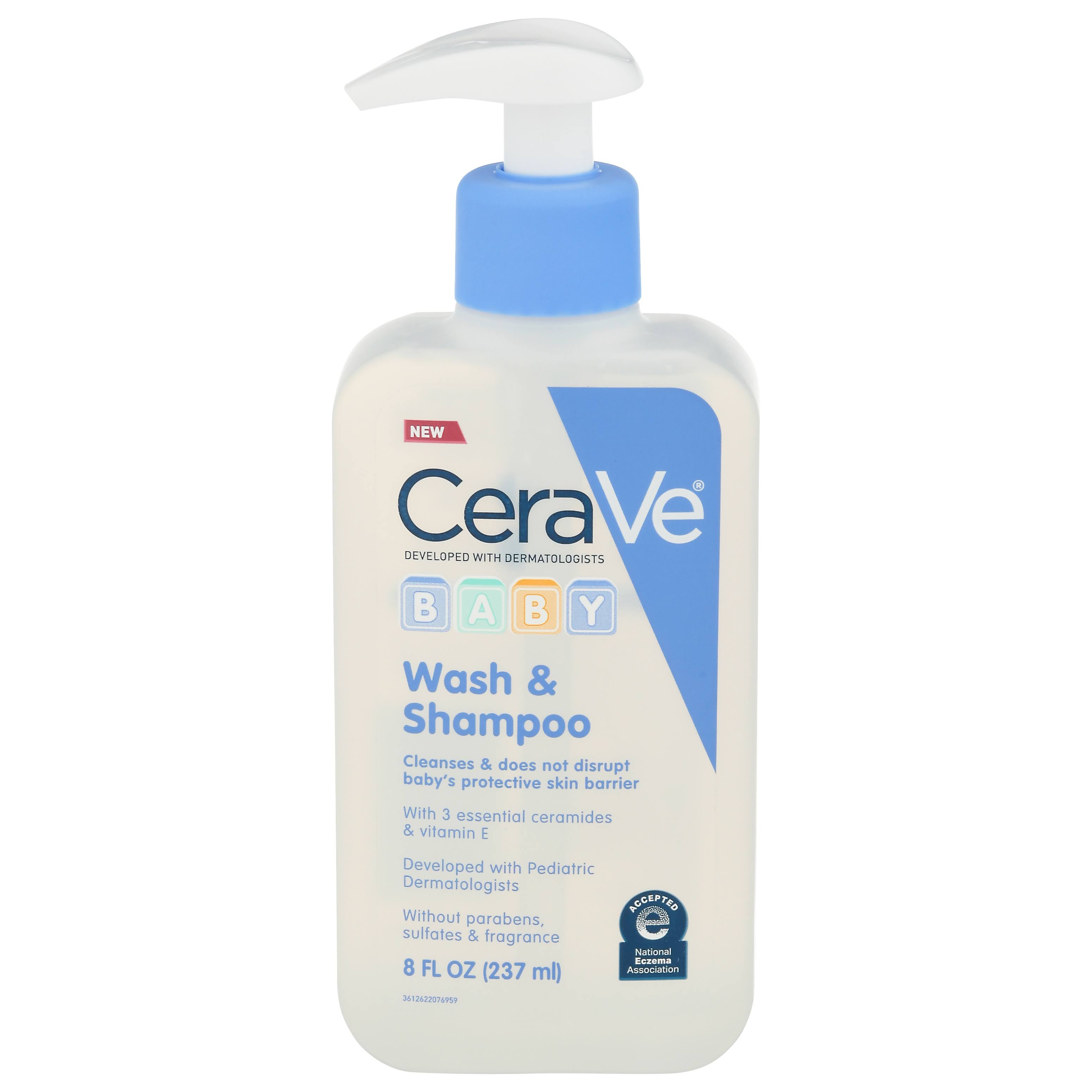 CeraVe Baby Wash & Shampoo, 8 oz
