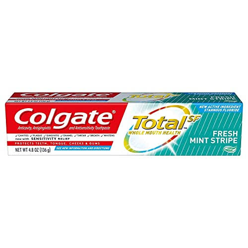 Colgate Total Toothpaste, Fresh Mint Stripe Gel, 4.8 Ounce