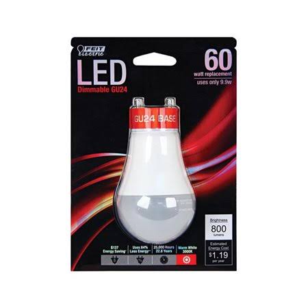 Feit Electric Dimmable Led LIght Bulb - Warm White, 9.9W, 800 Lumens