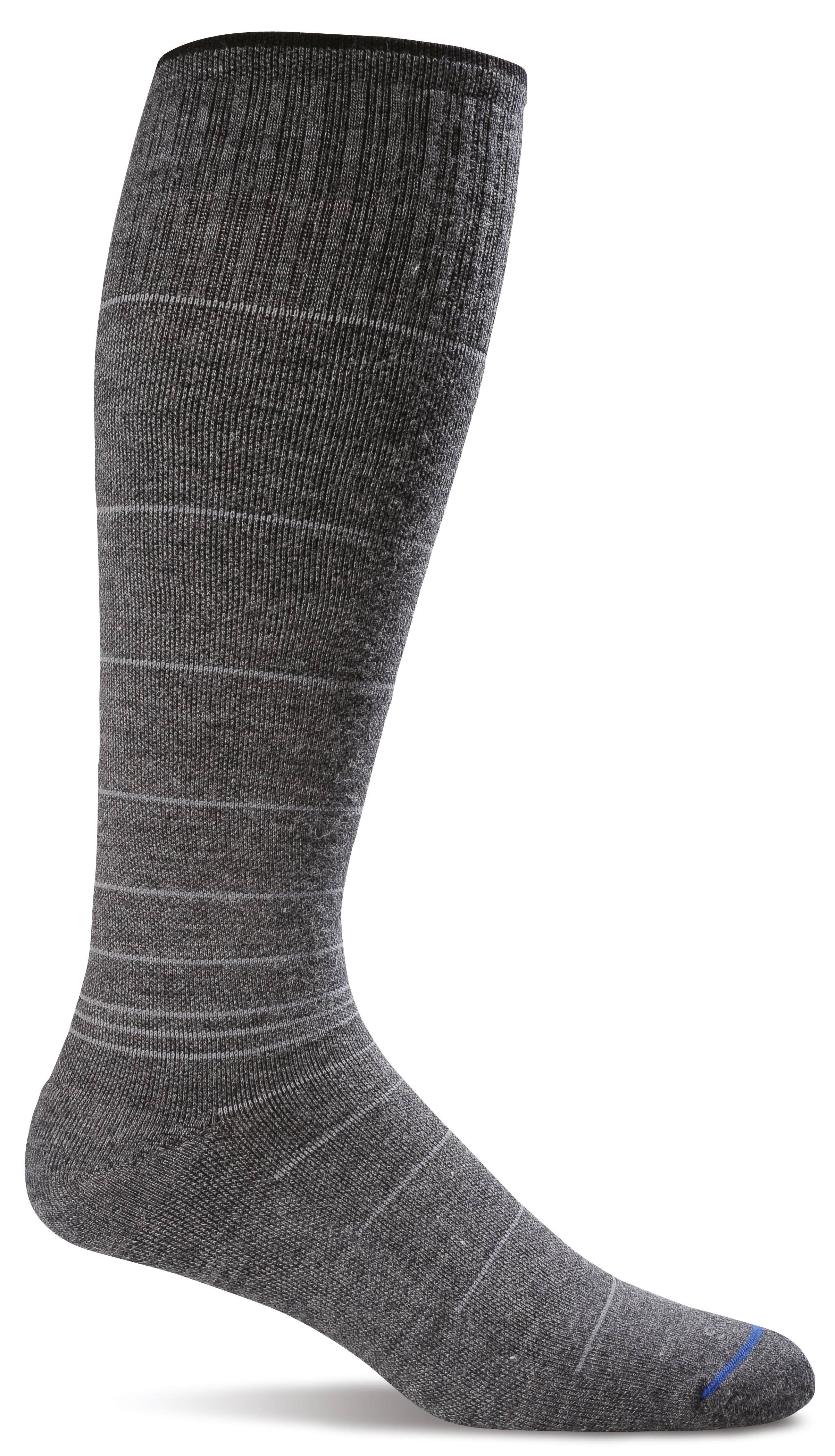 Sockwell Mens Circulator Compression Socks - Medium-Large, Charcoal