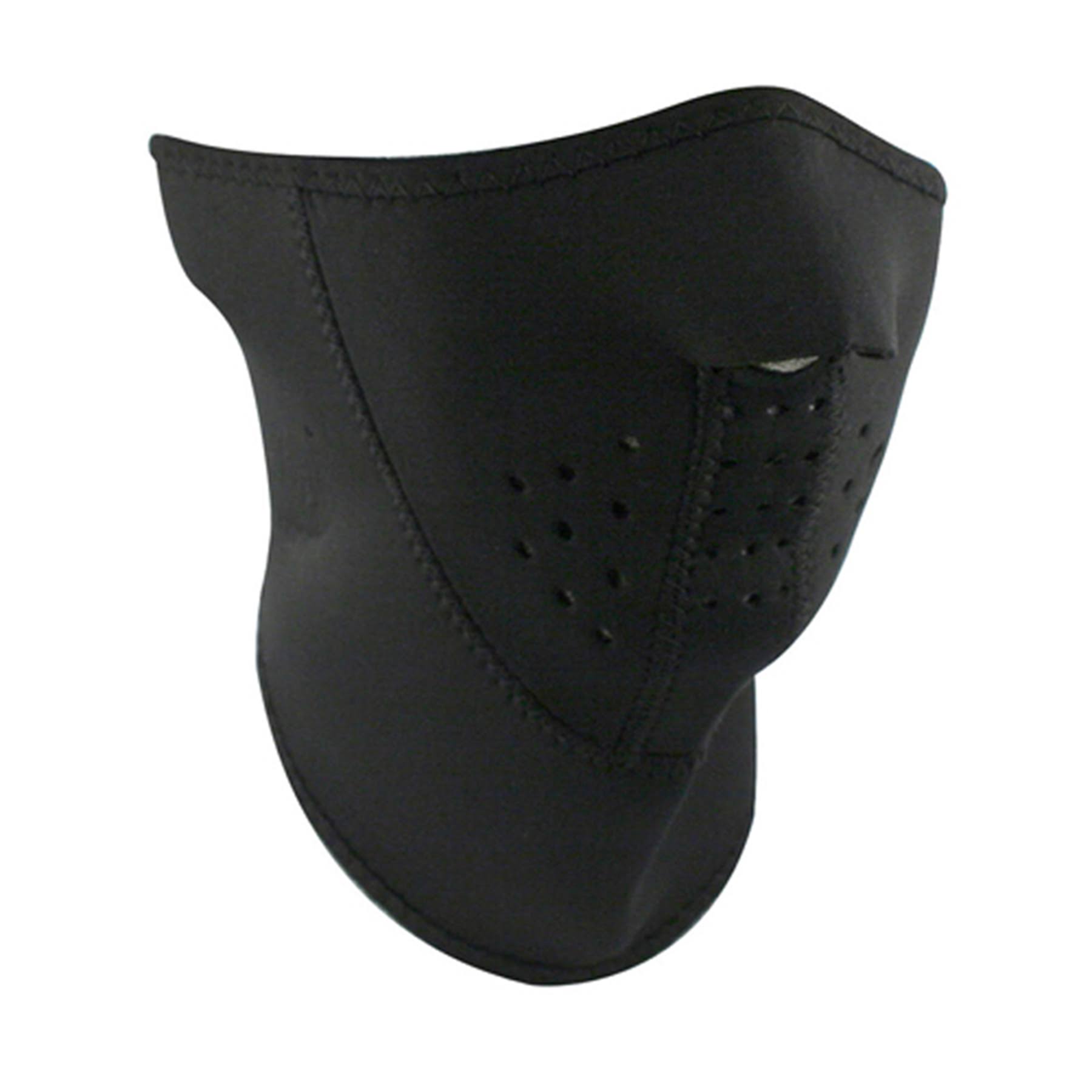 Zan Headgear 3-Panel Neoprene Half Face Mask - Black