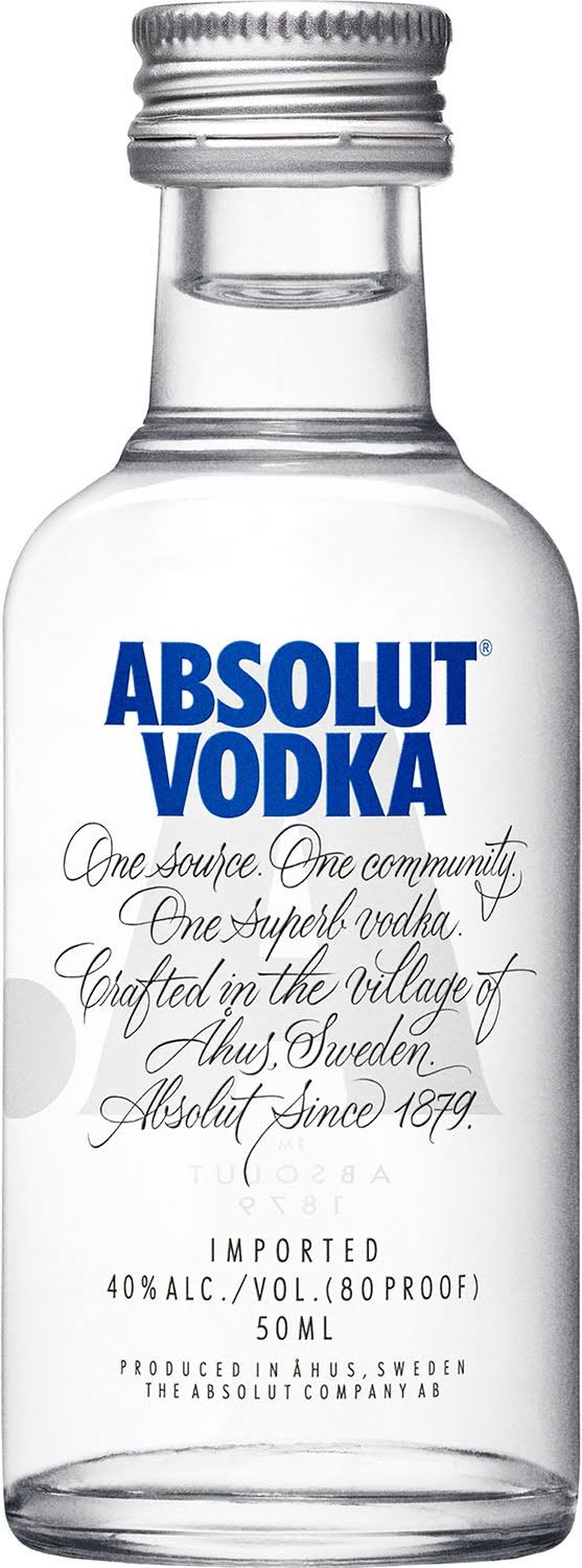 Absolut Vodka - 50 ml bottle