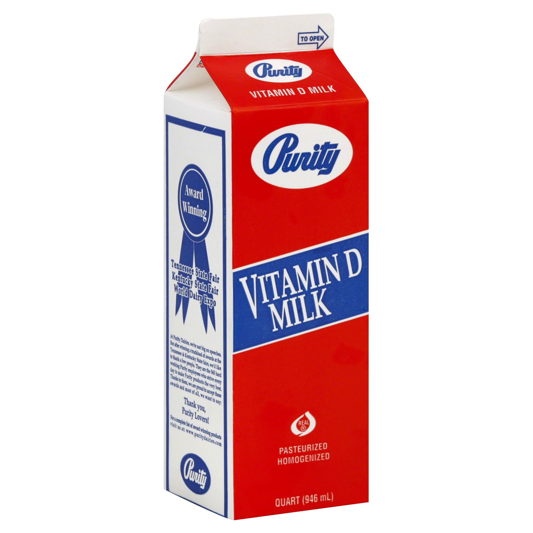 Purity Milk, Vitamin D - 1 qt