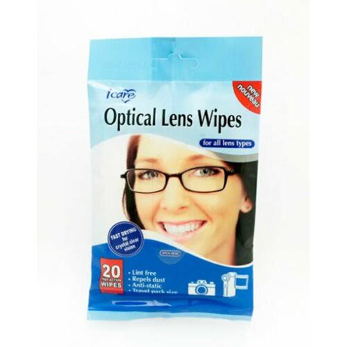 Icare Optical Lens Wipes - x20
