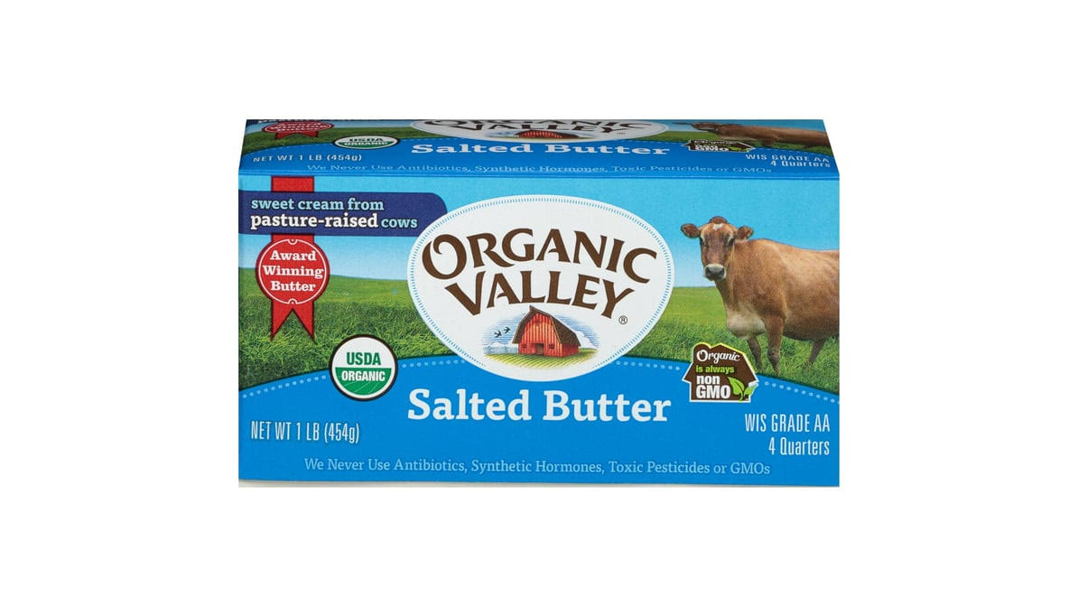 Organic Valley Salted Butter - 454g