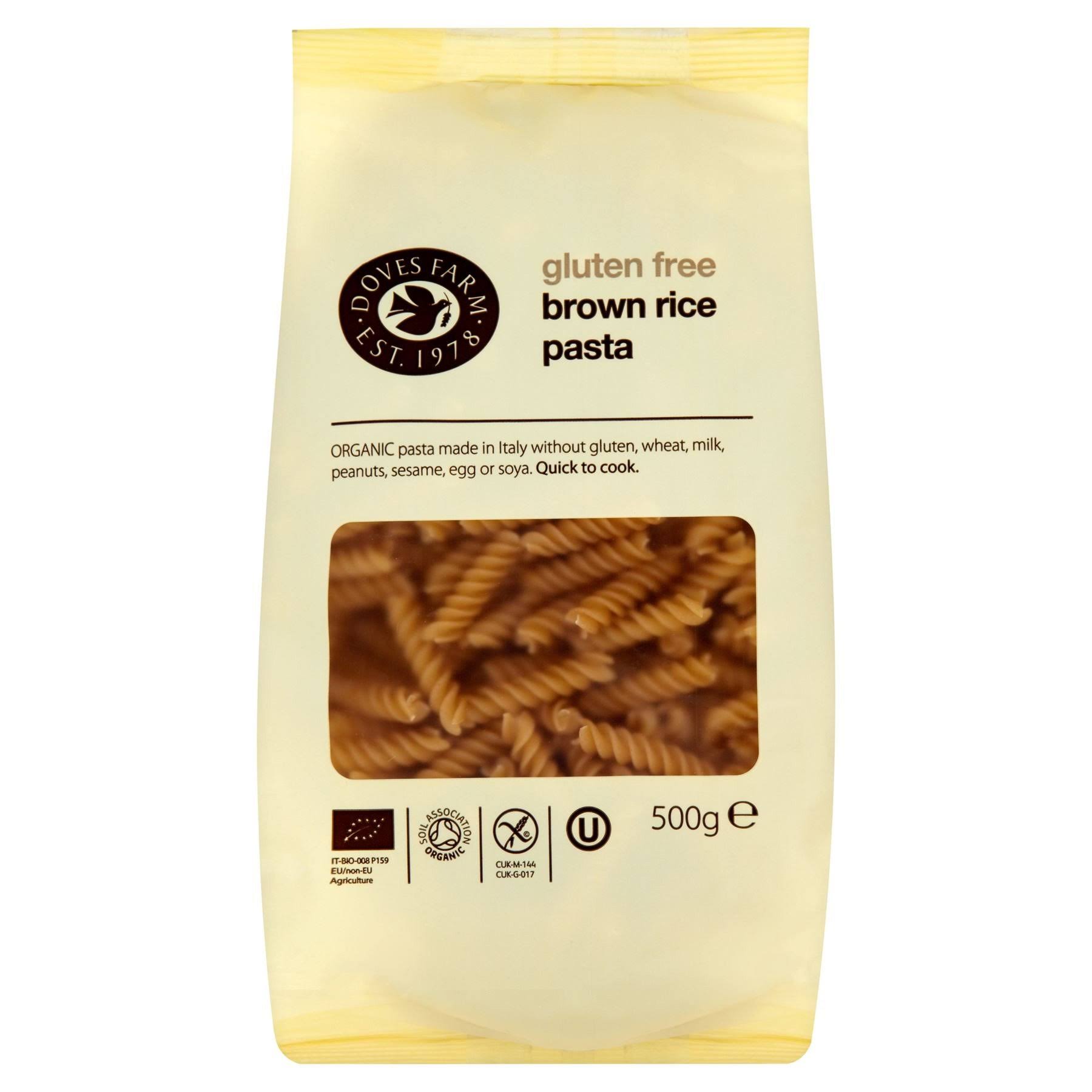 Doves Farm Organic Brown Rice Pasta - 500g, Gluten Free