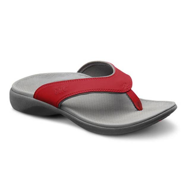 Dr. Comfort Shannon Women's Orthotic Support Sandals - Red, Size: 8.5