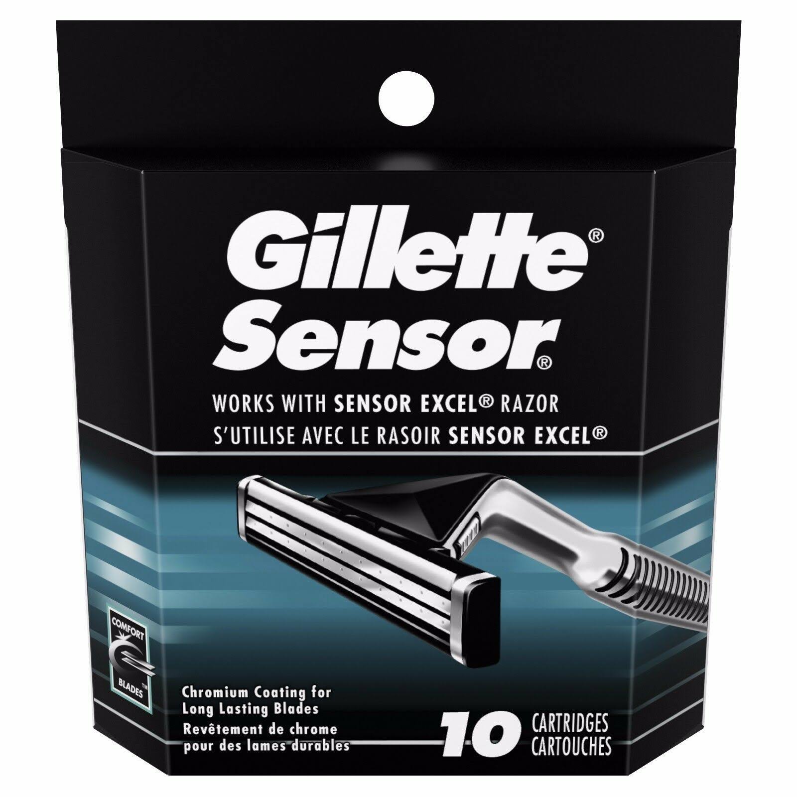 Gillette Sensor Refill Razor Blades - 10 Cartridge