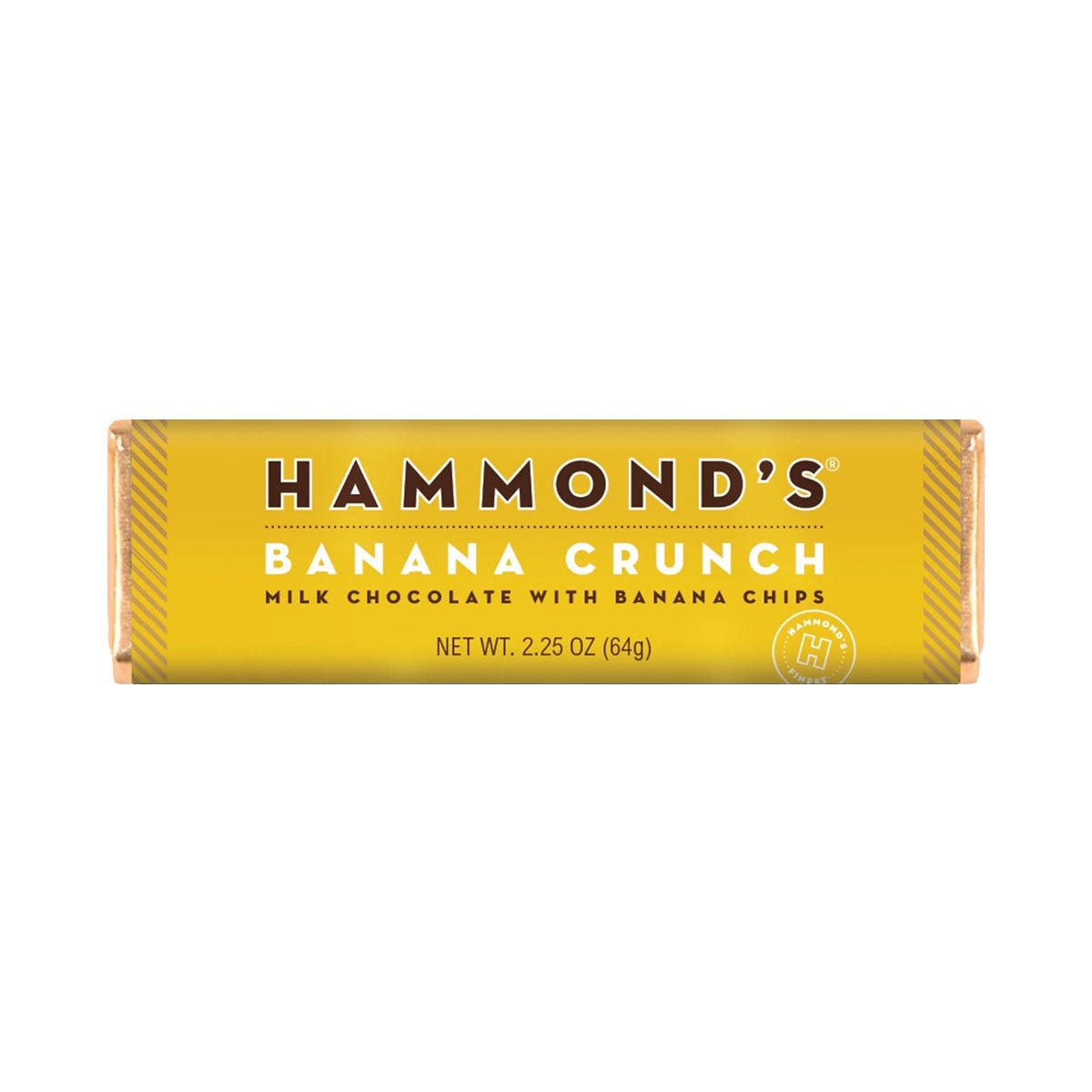 Hammond's Banana Crunch Milk Chocolate Candy Bar 64 g