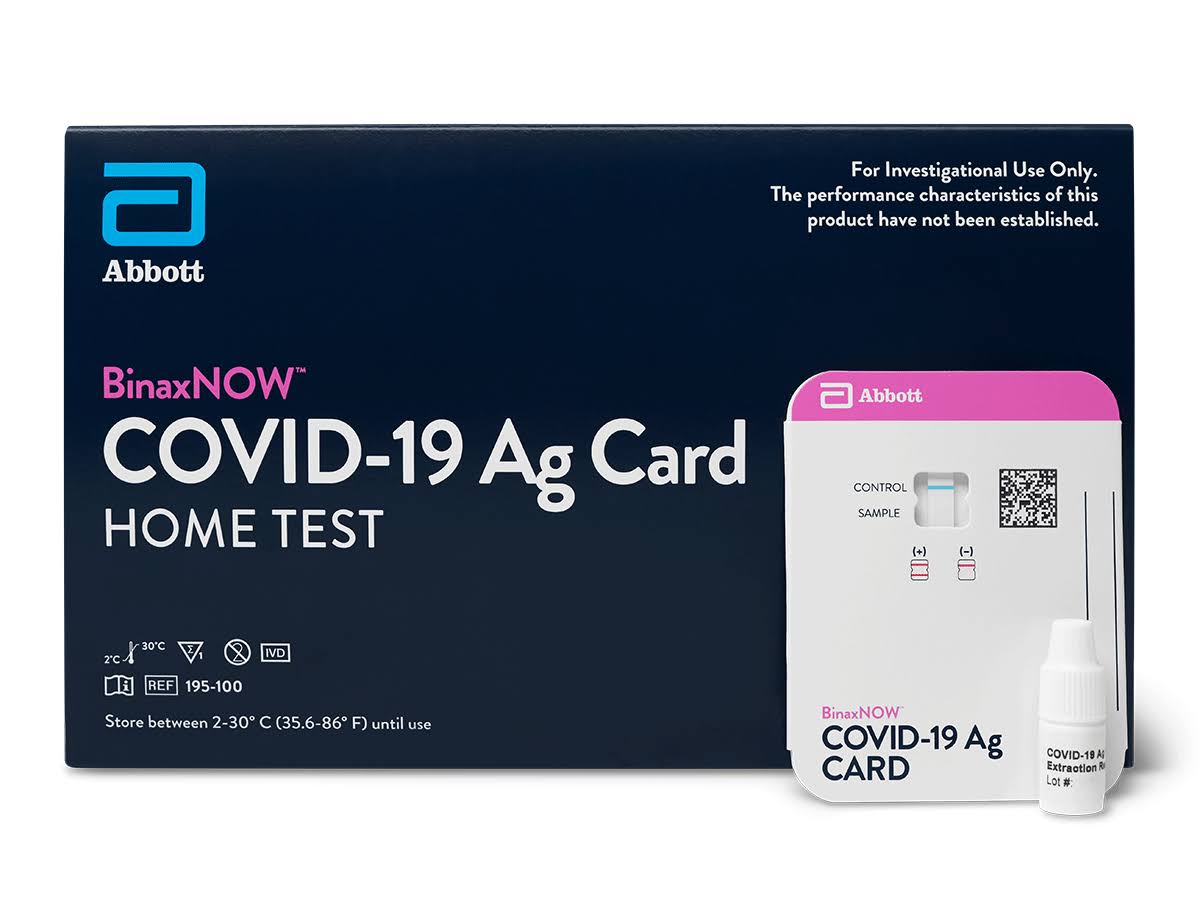 Abbott BinaxNOW Covid-19 Ag Card Home Test | New London Pharmacy