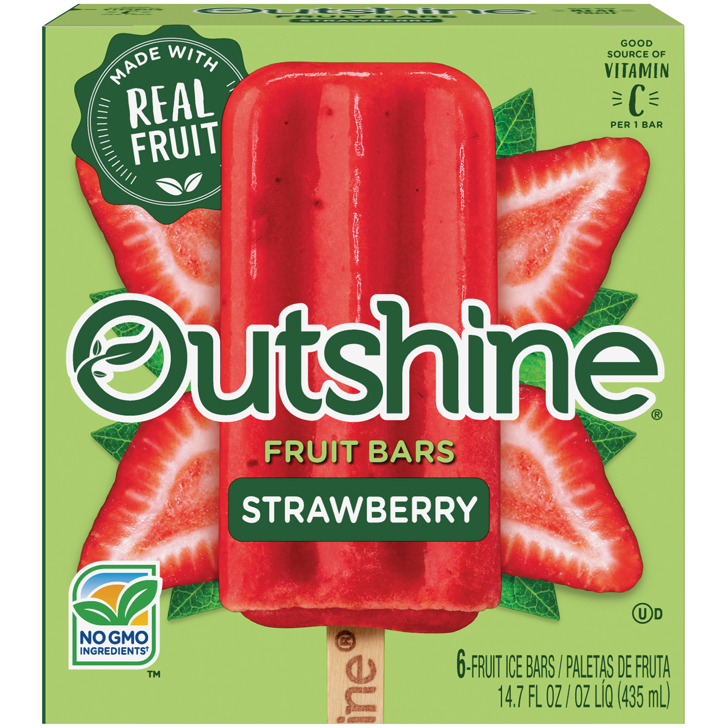 Nestlé Outshine Fruit Ice Bars - 6ct, 14.7oz, Strawberry