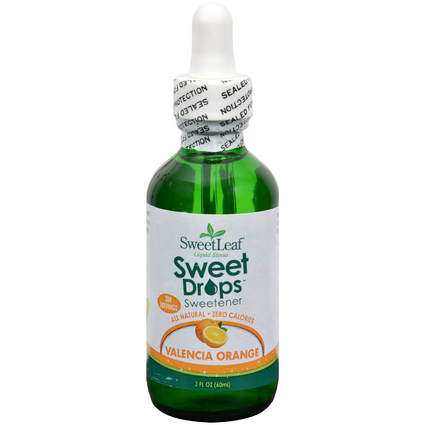 Sweet Leaf Valencia Orange Flavor Stevia Clear Liquid - 2oz