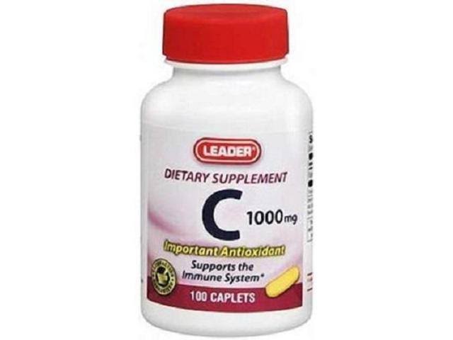 Leader Vitamin C 500 mg. 100 Tablets