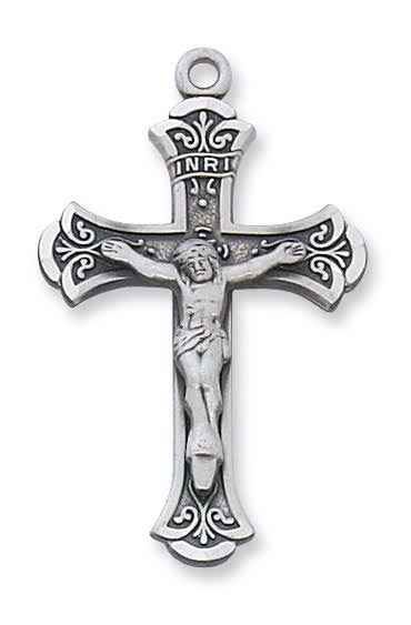 McVan L5002S 1.39 x 0.86 x 0.14 in. Sterling Silver Crucifix Pendant