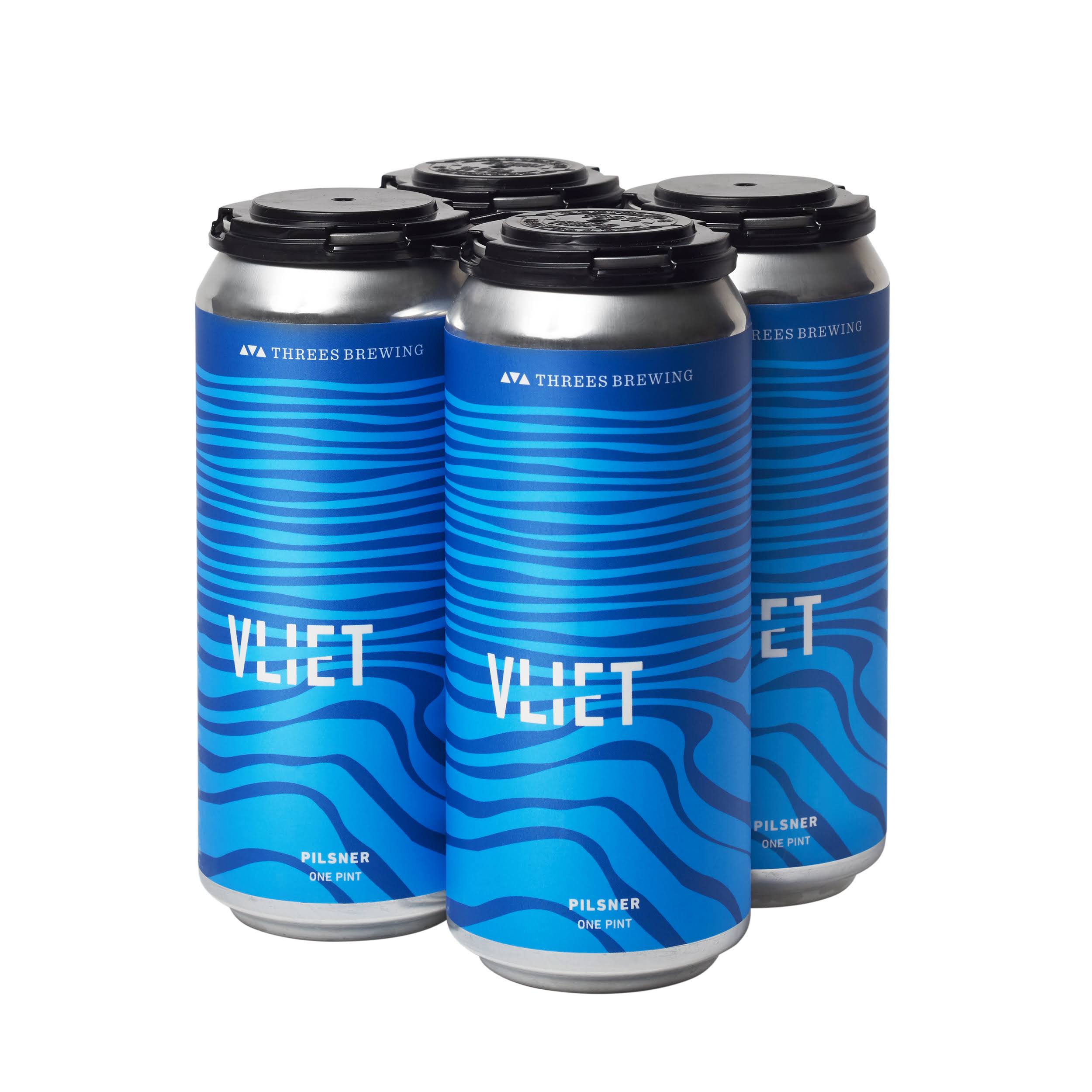 Threes Brewing Vliet Pilsner Cans - 16 fl oz