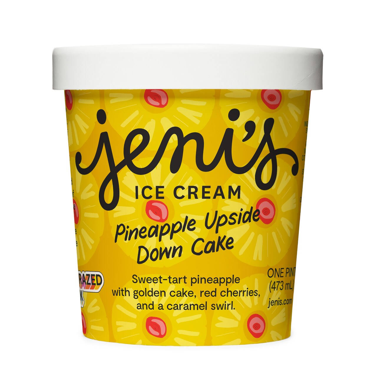 Jeni's Ice Cream, Pineapple Upside Down Cake - one pint (473 ml)