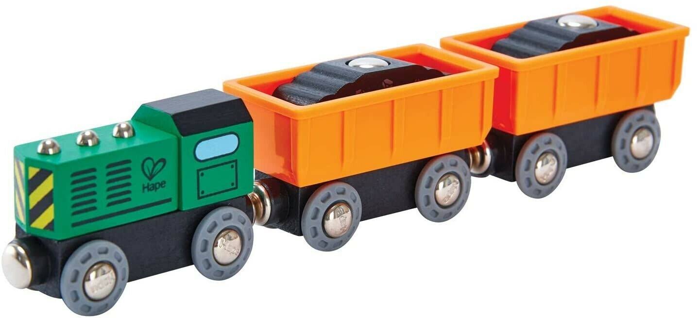 Hape Diesel Freight Train Miniature - 26cm x 16cm x 6cm