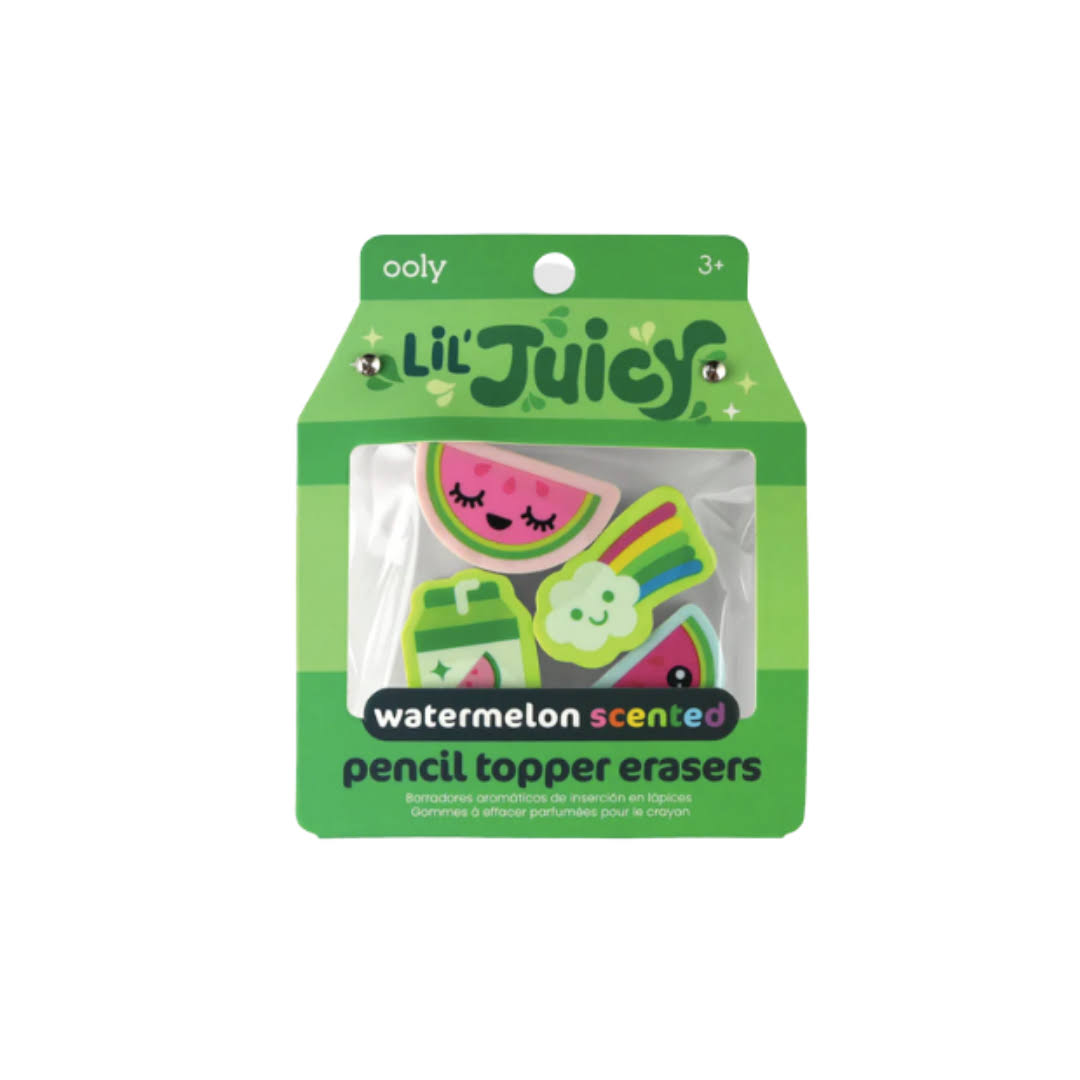 Ooly Lil' Juicy Watermelon Scented Pencil Topper Erasers