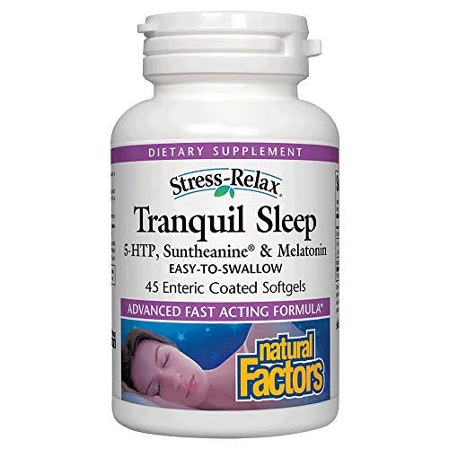 Natural Factors Stress-Relax Tranquil Sleep - 45 Softgels