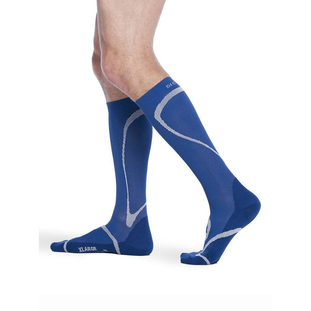 Sigvaris Knee High Compression Sock - Blue, Medium, 20-30mmhg