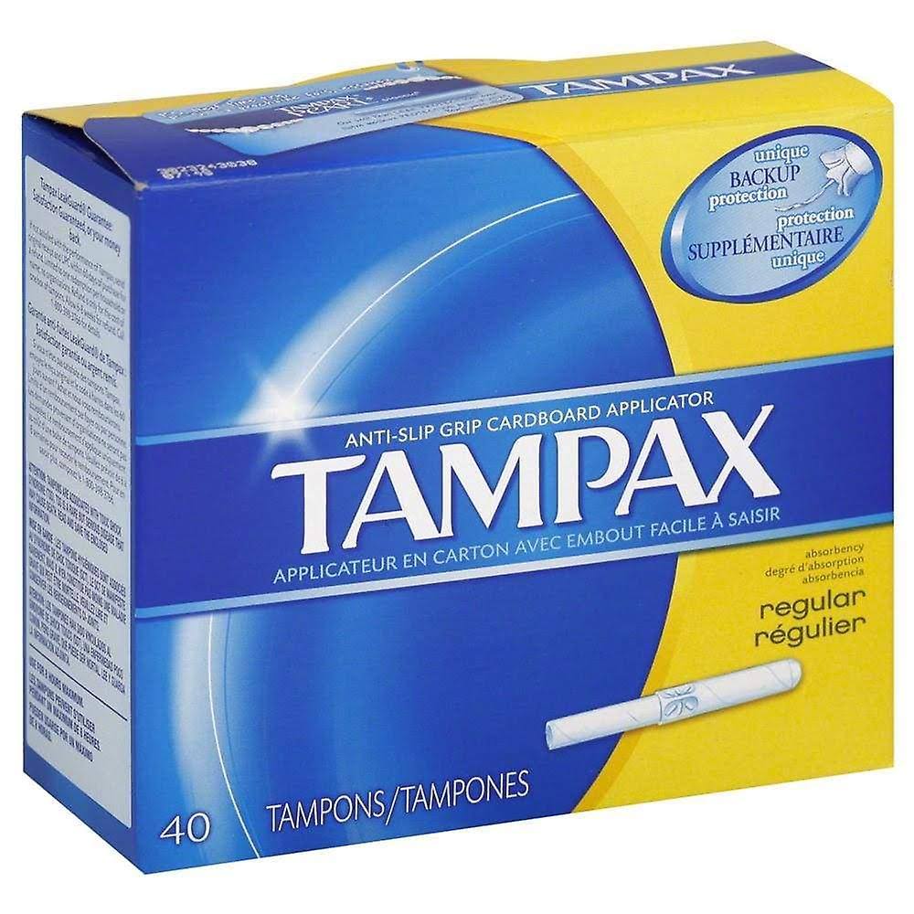 Tampax Regular Absorbency Tampons - 40 Pack