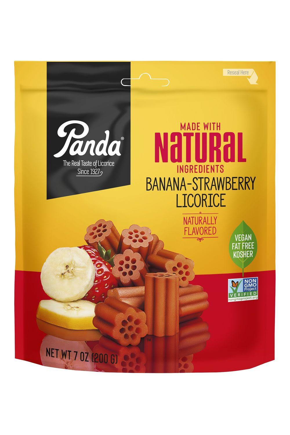 Panda Banana Strawberry Licorice Chews, 7 oz