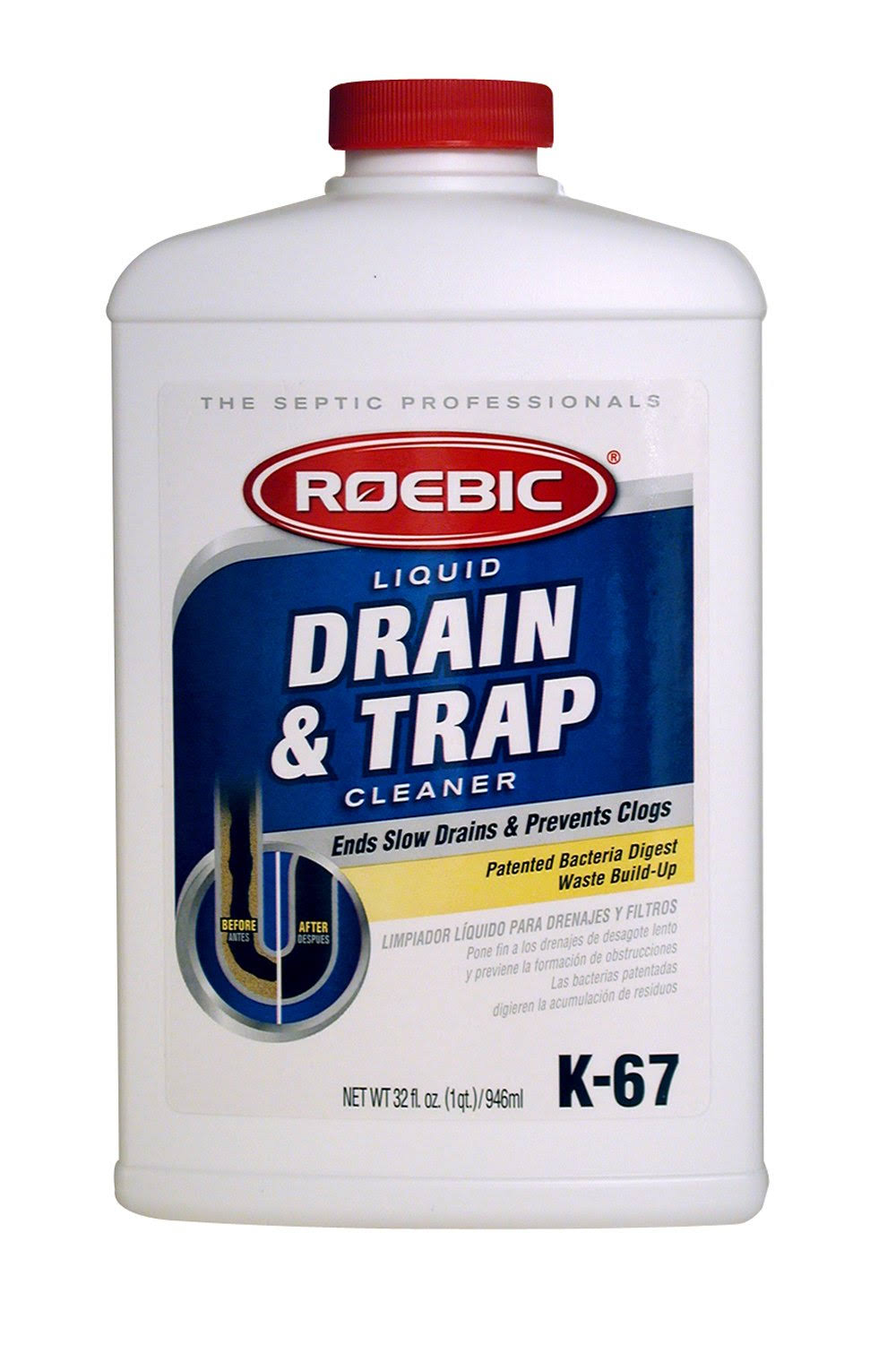 Roebic K-67l-q-12 Liquid Drain and Trap Cleaner - 32oz