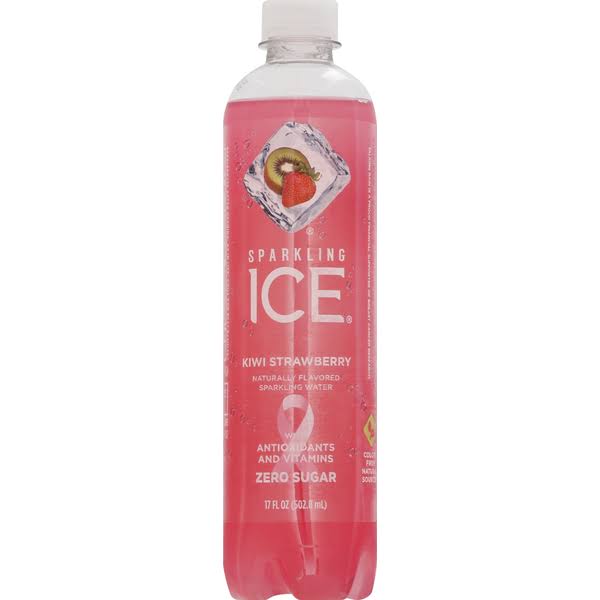 Sparkling Ice Sparkling Water, Zero Sugar, Kiwi Strawberry Flavored - 17 fl oz
